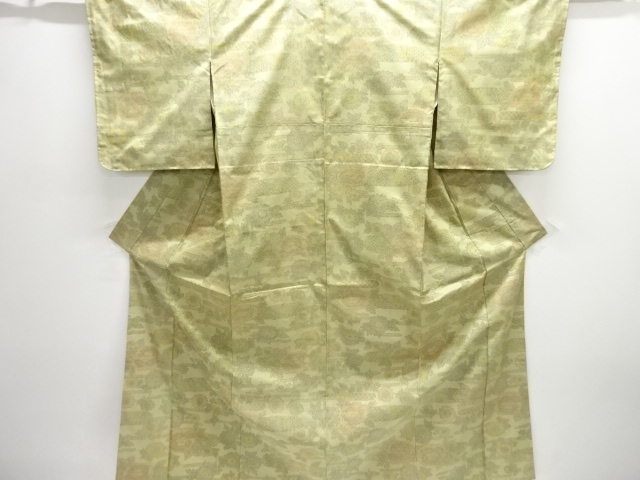 JAPANESE KIMONO / UNUSED NISHIJIN OMESHI / WOVEN PLANT 